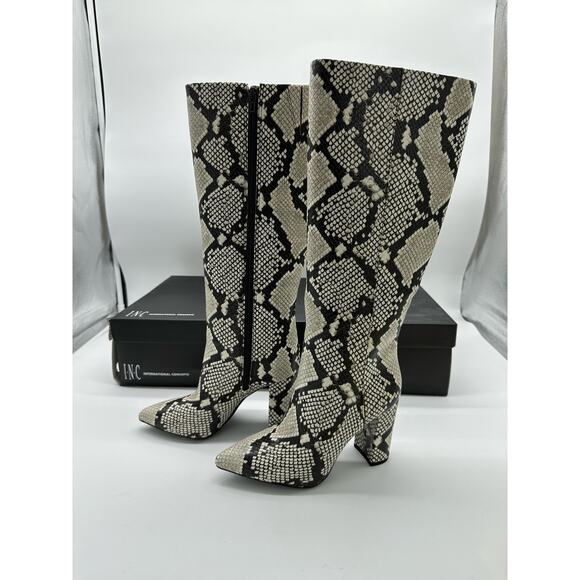 INC International Concepts, Paiton Block-Heel Boots, Size 5M - Picture 4 of 12